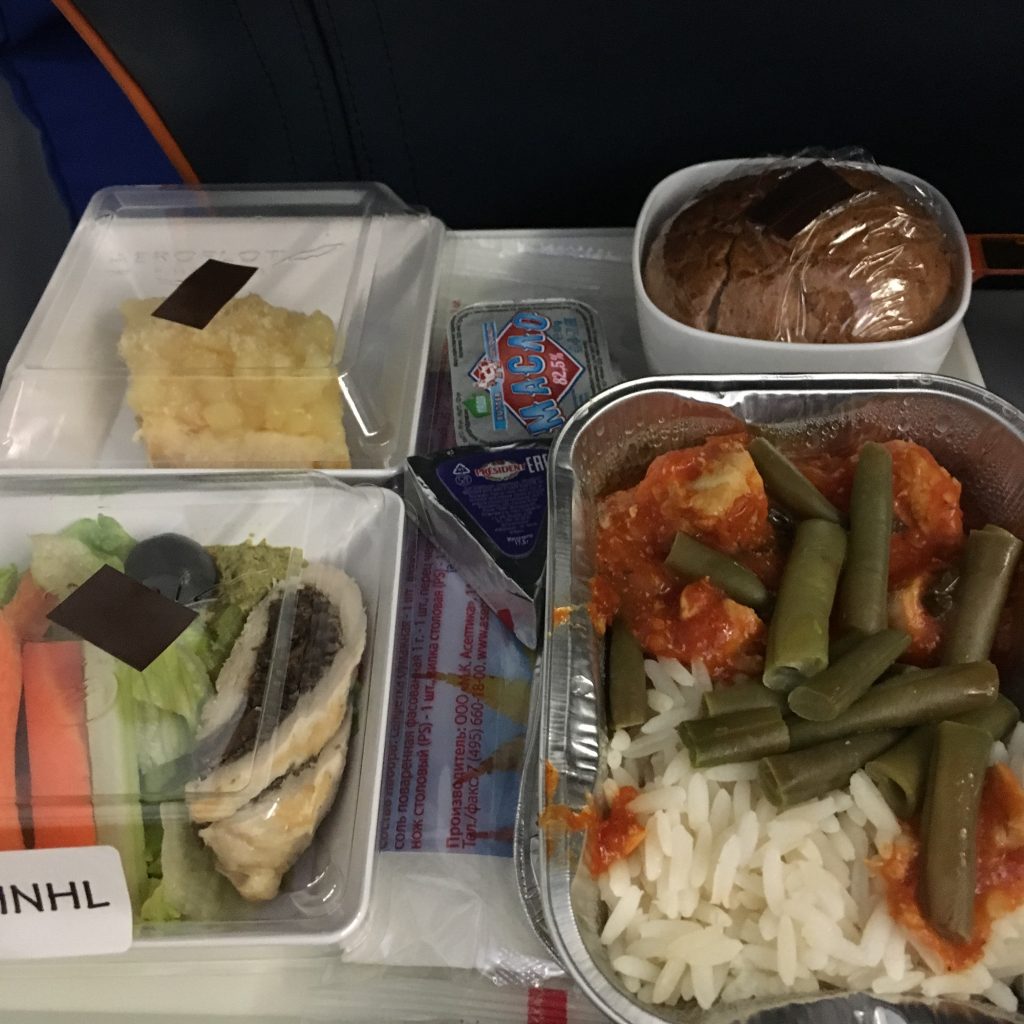Aeroflot meal