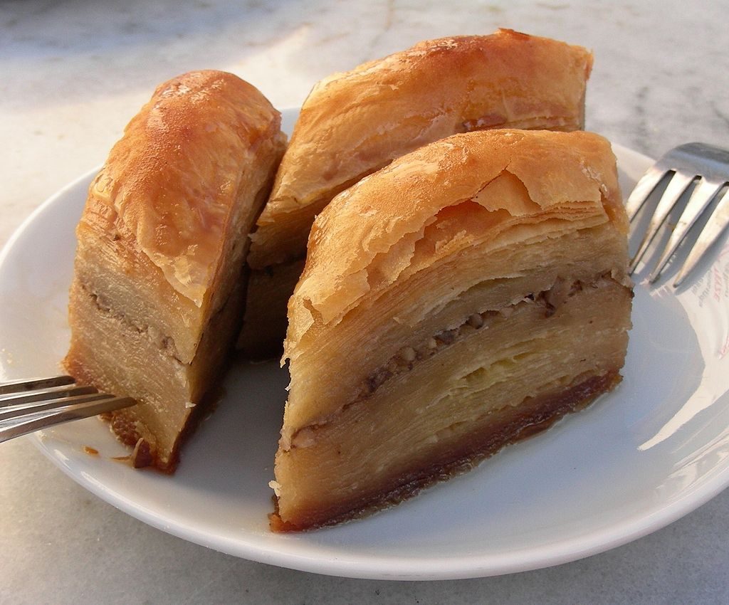 Baklava vegetarian food from Macedonia