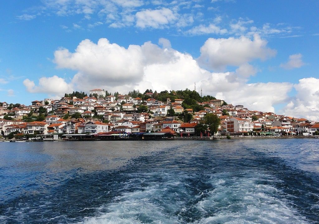 Boat ride Ohrid Lake Macedonia