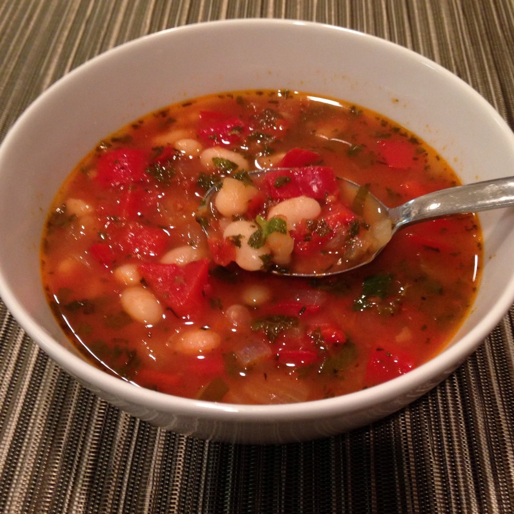 Bulgarian bean soup bon chorba