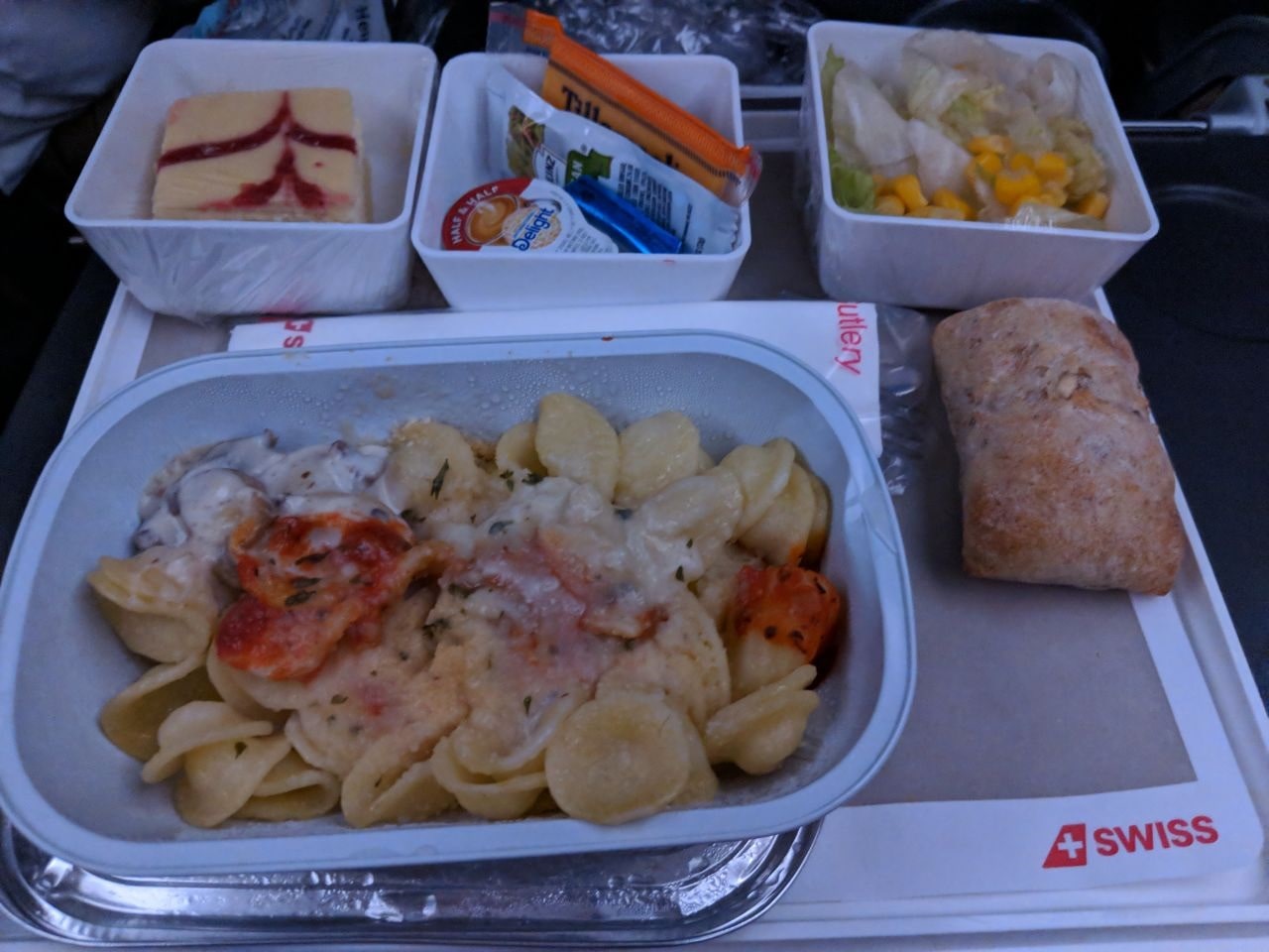 Swiss Airline Vegetarian Meal