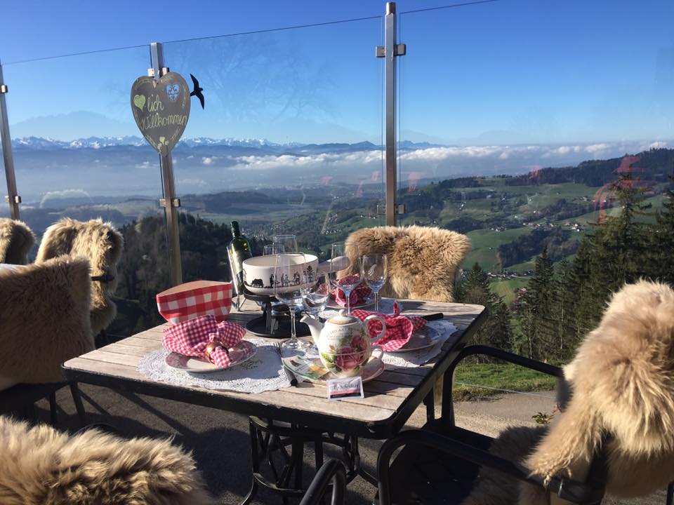 Alp Scheidegg Restaurant Table View